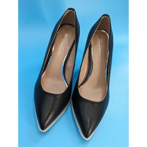 BCBGENERATION Harlia Pointed Toe Faux Chain Trim Pumps 9.5 MSRP $109 - Picture 2 of 12